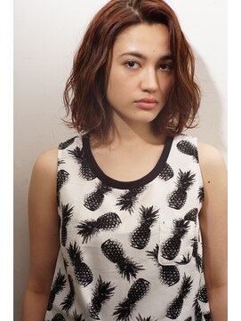 ラヴェストバイフレイスウェル(LOVEST by frace well) LOVEST well発　くせ毛風アンニュイなブラントボブ