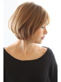 大大人可愛く決まるコンパクトボブ