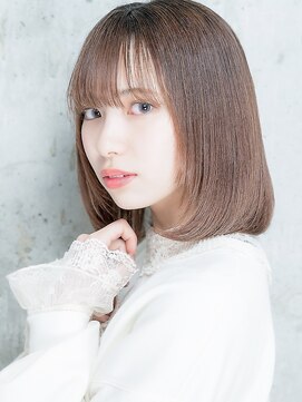 ジーナ セントラル銀座(Zina) セシルカットフリンジウェーブ×大人かわいい前髪ココアブラウン