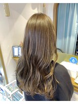 ロンドアベニール 北千住(Lond avenir) ブリーチなし　透明感◎オリーブグレージュ　西田大樹