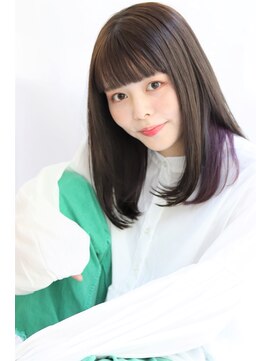 アルベロ(albero) 酸熱トリートメント×ワイドバング×インナーカラー【志村】