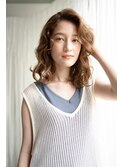 大きめウェーブの大人かわいい色気スパイラルパーマ・・担当KAYO