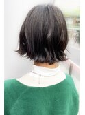 《knit銀座》大人可愛い20代30代40代ショートボブ丸み前下がり