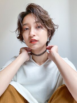 アイティー バイ アルバム 浦和店(IT by ALBUM) ハンサムショート_アースカラーくびれヘアツートンカラー_29103