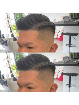 リンク(LINK) side part×skin fade