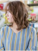 ★外国人風カラーフレンチガーリーボブウルフ20代30代40代★9