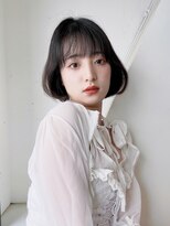 アルバム 池袋(ALBUM)&nbsp;ワンホンボブダークアッシュ_チェリーブラウンフェミニン_59205