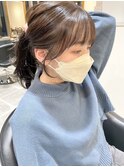 結んで可愛い顔周りカット