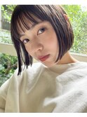 ぱつっとボブ/ミニボブ/ワイドバング