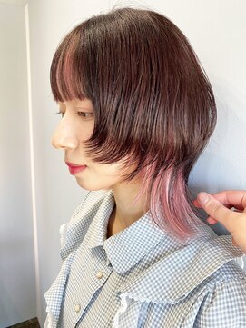 ワルム(warme) ウルフカット×インナーカラー 10代20代30代