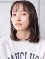 クラッチ トリートメント アンド ヘッドスパ 江坂(CLUTCH)&nbsp;大人可愛い小顔美髪ツヤ髪ミディアムレイヤー薄めバングA2