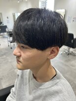 ヒュイル バイ ニアウ(Hwyl by Niau) メンズマッシュツーブロックスパイラルパーマニュアンスパーマ