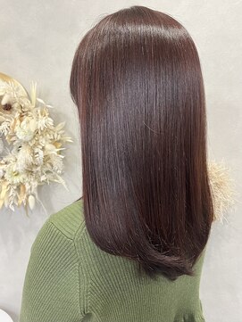 ハイバレーヘアーメゾン(HIGH VALLEY HAIRMAISON) ミディアムボブレイヤーボブ顔周りカット岡山南中央町