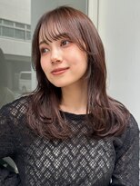 ノイカーム(noi Calm)&nbsp;顔周りレイヤーカットグレージュカラーくびれボブベージュカラー