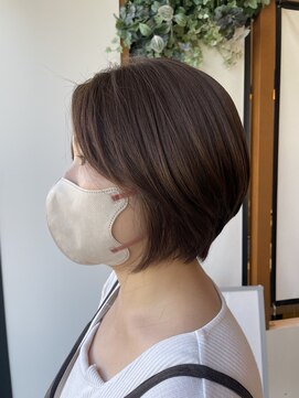 サラビューティーサイト 志免店(SARA Beauty Sight) 【Haru】30代40代ブリーチ無し大人オリーブグレージュ