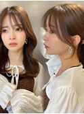 流れる顔まわり お顔周りカット 内巻きくびれヘア【肥田亜沙美】