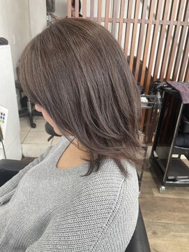 ハーツ(Heart's) 白髪ぼかし/イメチェンヘアスタイル/前髪カタログ/こなれミディ