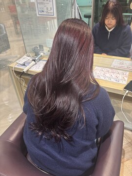 ファースト 仙台店(first) 黒髪 ボブルフ ネビージュ 小顔 ワンレン 髪質改善 前髪