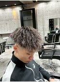 ツイストスパイラルパーマ/メンズ/刈り上げ/眉毛/ツイスト