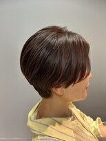 フープ 川越(hoop)&nbsp;バイオレットカラーでツヤと柔らかさを出したハンサムショート