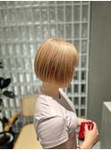 天神大名今泉ブリーチダブルカラーミルクティーピンクグレージュ
