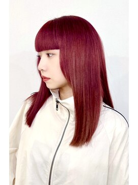 ミドル(MIDDLE) ハイトーンカラー/ワイドバング/府中