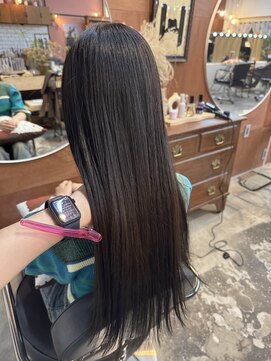 チャプター 問屋町(chapter) 透明感ケアカラーオリーブグレージュバイカルテトリートメント