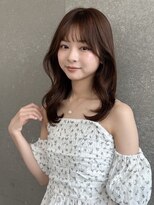 シーシンジュク 新宿南口(Sea shinjuku)&nbsp;ココアベージュ×レイヤー[小顔/黒髪/オリーブグレー]