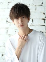 サンティエ 中央駅店(scintiller) メンズマッシュウルフカット波巻きツイストスパイラルパーマ