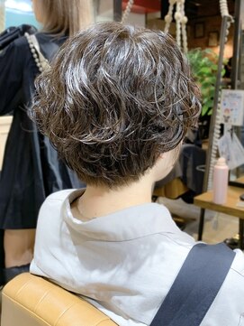 ボブショートボブ縮毛矯正ベージュグレージュ門前仲町