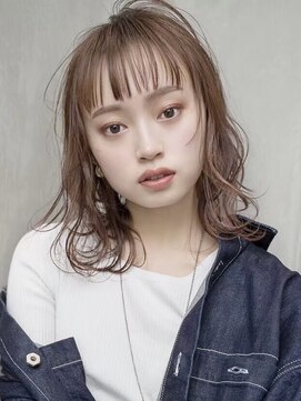 ギークス(GEEKS) 【GEEKS渋谷】ブリーチなし/ショコラピンク/冬カラー/くびれボブ