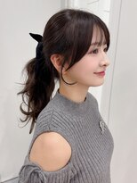 アルバム 池袋(ALBUM)&nbsp;ロング顔周りレイヤーおくれ毛前髪カット_F1315