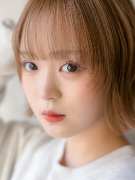 カライングドゥ(ing deux) 大人可愛い20代30代40代黒髪前下がりショートボブ丸みショート◎