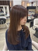 顔周りロングレイヤーカット