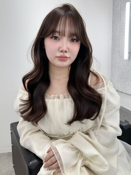 ソヨン 大宮店(SOYON) ブリーチなしチョコブラウン/くびれ巻き/レイヤー