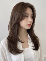 オリンテ バイ レシッド 表参道(orente by rcid)&nbsp;顔周りハッシュカット/ヨシンモリ/ミディアムレイヤーカット前髪