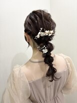 ネイトル(naitre)&nbsp;結婚式編み下ろしヘア