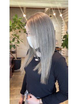 クレエ ヘアー デザイン(creer hair design) ハイトーングレージュ透明感カラー