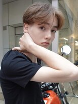 ノラ シブヤ(NORA)&nbsp;海外風かきあげセンターパートブラウンカラーニュアンスパーマ