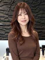 ミュー(MU)&nbsp;秋色ピンクオレンジ×上品ロングレイヤー
