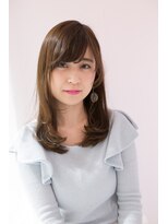 ヘアーアンドファッションシオミエイチ (hair＆fashion shiomi H) 【shiomi H】アッシュベージュセミロング