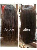 【縮毛矯正】ダメージが気になる髪◎愛されナチュラルストレート