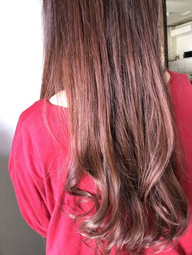 トランス(hair esthetics salon trans) ピンクカラー