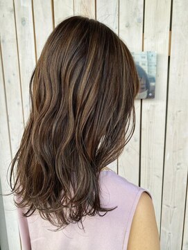 ユニヴァース 篠ノ井店(u ni verse) ハニーベージュ×ハイライト