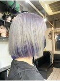 【ラベンダーホワイト】ケアブリーチホワイトカラー【派手髪】