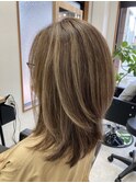 コントラストハイライトカラー（40代後半）