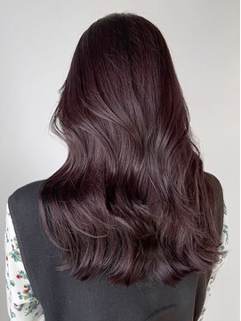 アイティーバイアルバム 北千住店(IT by ALBUM) カシスグレージュレイヤー_斜めバンググレージュカラー_ba424202