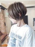 ショートボブ髪型30代40代50代前髪あり前髪なし面長丸顔【荒牧】