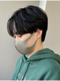 センターパートニュアンスパーマ韓国カルマパーマコンマヘア