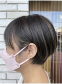 コントラストはっきりハイライト×ショートボブ